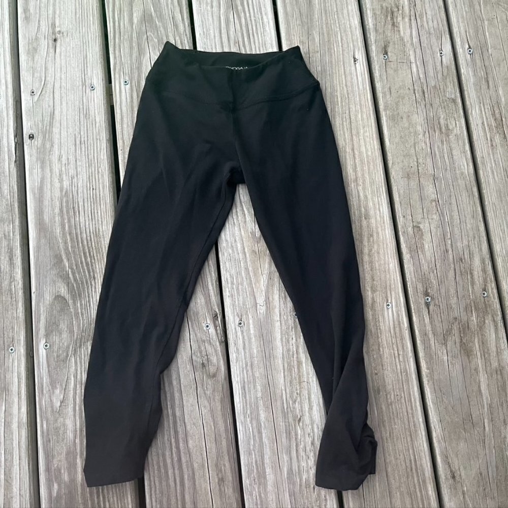 ** Beyond Yoga Cropped Ruched leggings Black Small